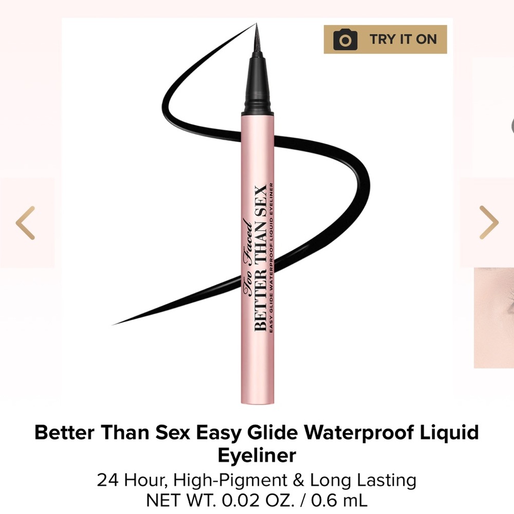 Better Than Sex Easy Glide Waterproof Liquid Eyeliner